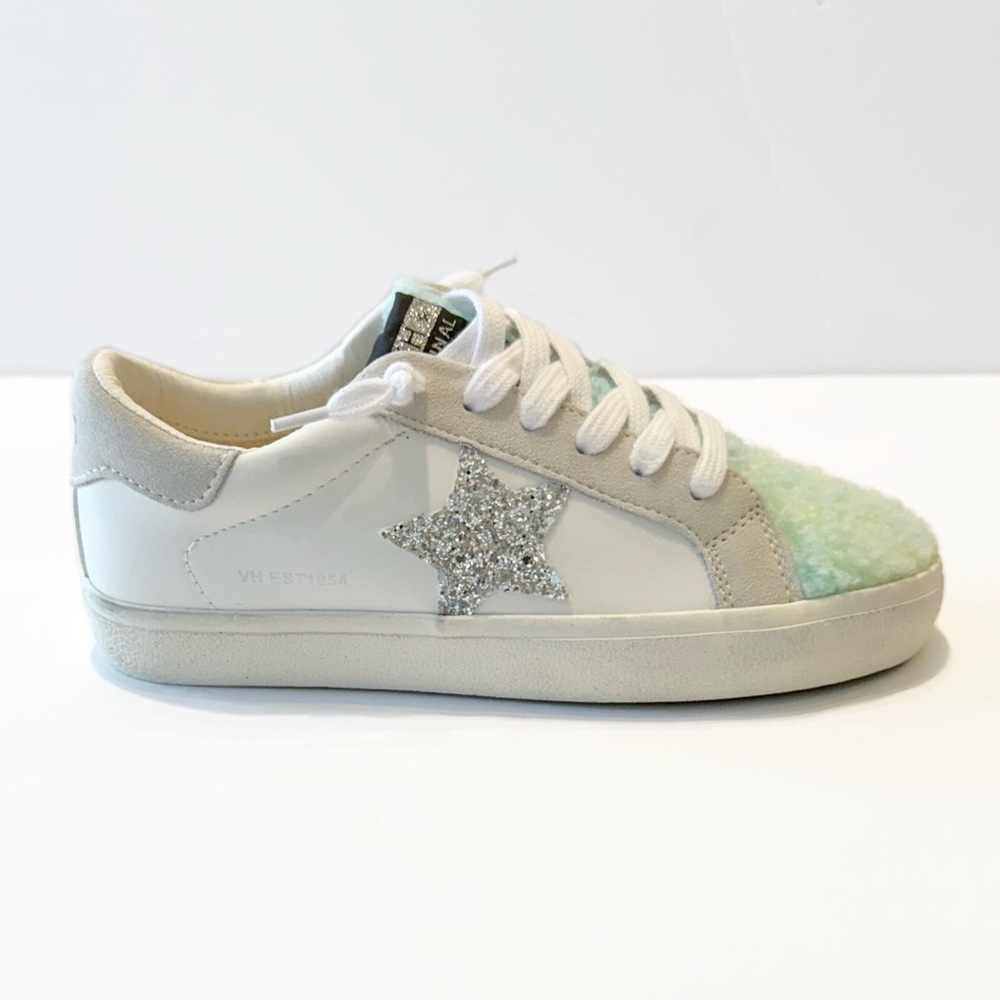 VINTAGE HAVANA Faux Shearling Mixed-Media
Sneakers NWT